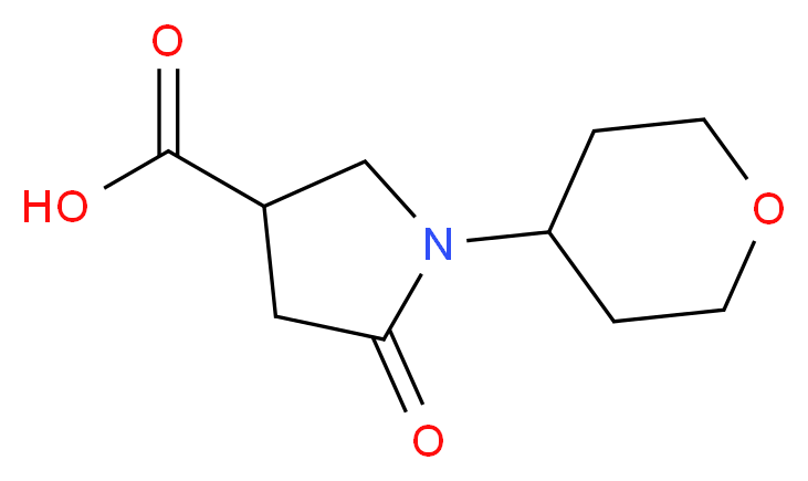 5-oxo-1-(tetrahydro-2H-pyran-4-yl)pyrrolidine-3-carboxylic acid_Molecular_structure_CAS_1155632-03-3)