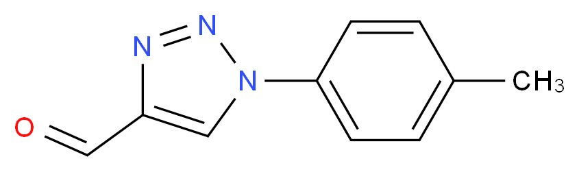 1-(4-METHYLPHENYL)-1H-1,2,3-TRIAZOLE-4-CARBALDEHYDE_Molecular_structure_CAS_)