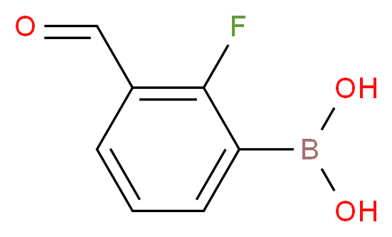 2-Fluoro-3-formylphenylboronic acid_Molecular_structure_CAS_849061-98-9)
