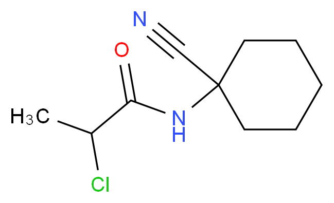 2-chloro-N-(1-cyanocyclohexyl)propanamide_Molecular_structure_CAS_)