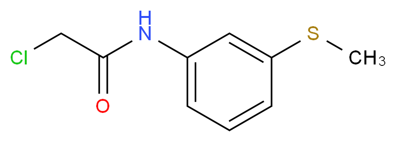2-Chloro-N-[3-(methylthio)phenyl]acetamide_Molecular_structure_CAS_)