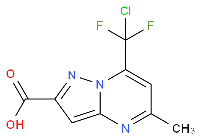 7-(chlorodifluoromethyl)-5-methylpyrazolo[1,5-a]pyrimidine-2-carboxylic acid_Molecular_structure_CAS_)