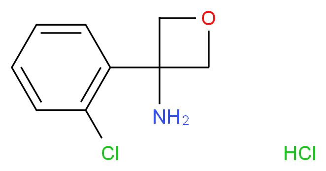 3-Amino-3-(2-chlorophenyl)oxetane hydrochloride_Molecular_structure_CAS_)