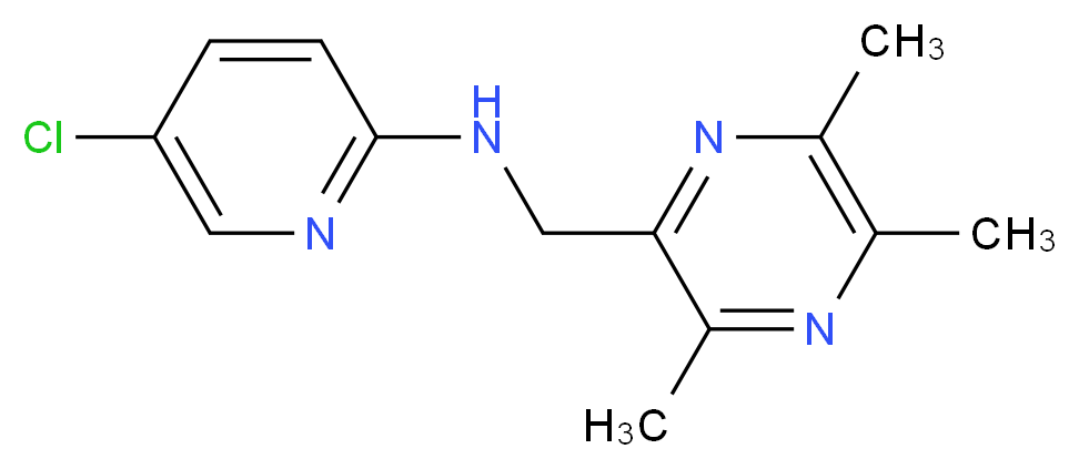 5-chloro-N-[(3,5,6-trimethyl-2-pyrazinyl)methyl]-2-pyridinamine_Molecular_structure_CAS_)
