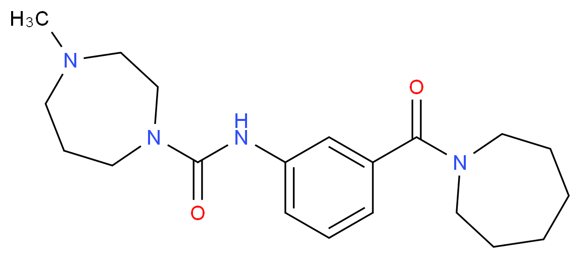 N-[3-(azepan-1-ylcarbonyl)phenyl]-4-methyl-1,4-diazepane-1-carboxamide_Molecular_structure_CAS_)