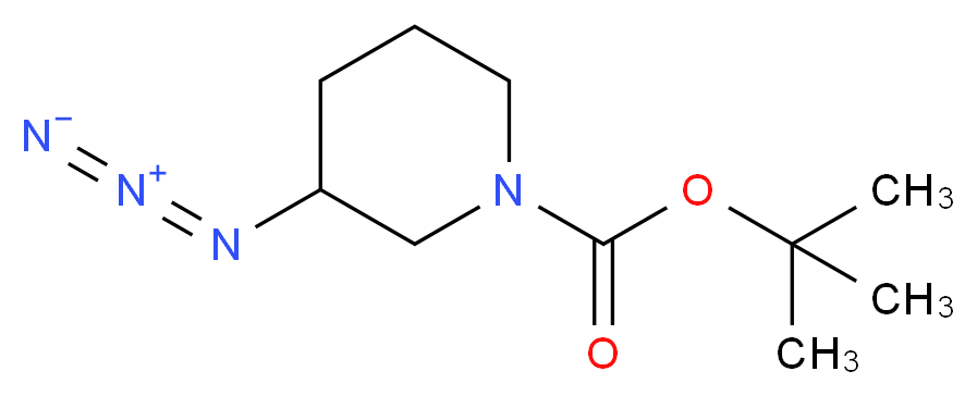 1-PIPERIDINECARBOXYLIC ACID, 3-AZIDO-, 1,1-DIMETHYLETHYL ESTER_Molecular_structure_CAS_129888-61-5)