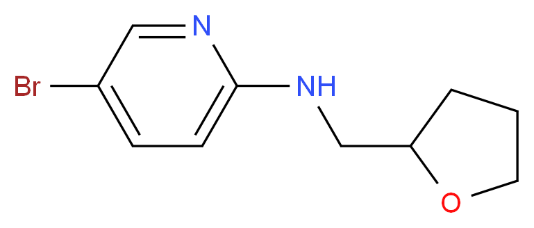 5-Bromo-N-(tetrahydro-2-furanylmethyl)-2-pyridinamine_Molecular_structure_CAS_)