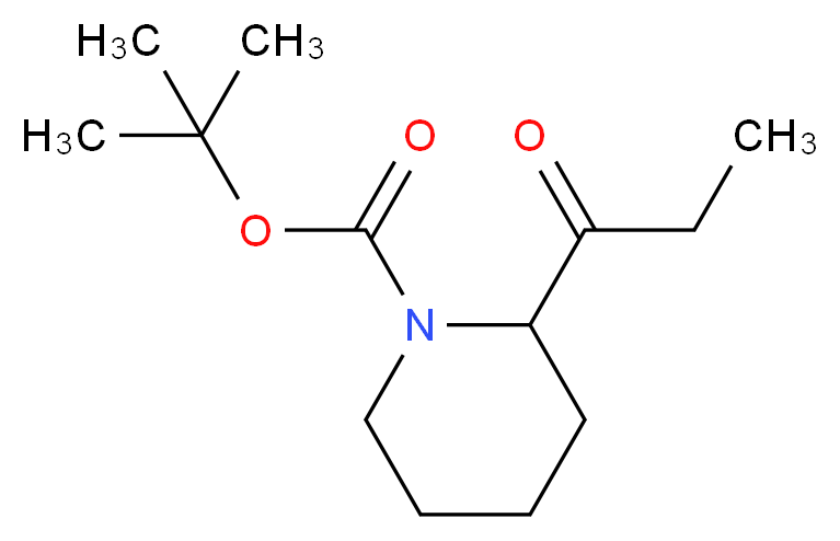 tert-butyl 2-propanoylpiperidine-1-carboxylate_Molecular_structure_CAS_)