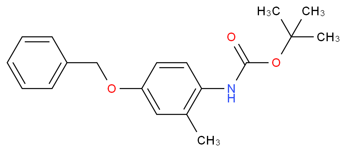 TERT-BUTYL 4-(BENZYLOXY)-2-METHYLPHENYLCARBAMATE_Molecular_structure_CAS_1196153-12-4)