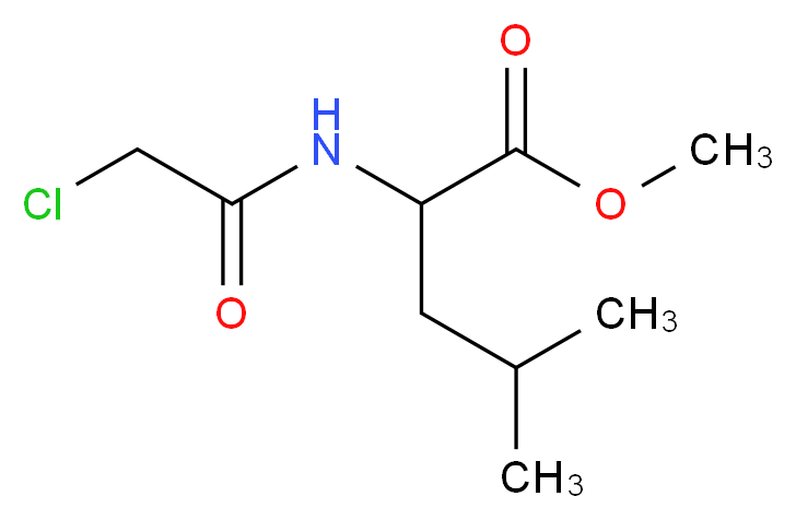 methyl 2-[(chloroacetyl)amino]-4-methylpentanoate_Molecular_structure_CAS_)