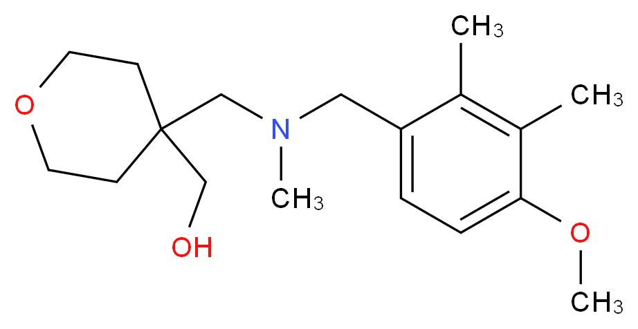 (4-{[(4-methoxy-2,3-dimethylbenzyl)(methyl)amino]methyl}tetrahydro-2H-pyran-4-yl)methanol_Molecular_structure_CAS_)