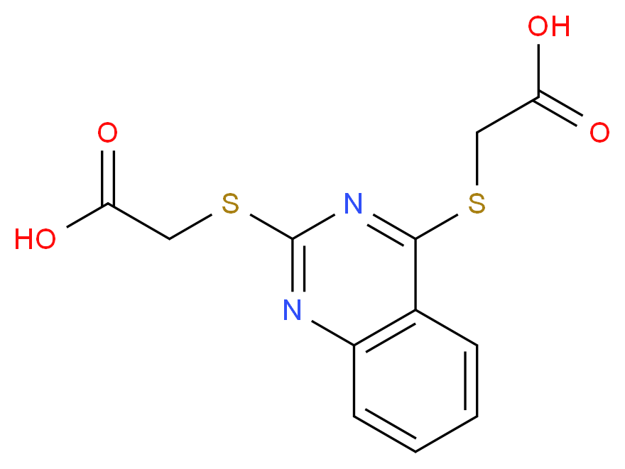 ({2-[(Carboxymethyl)thio]quinazolin-4-yl}thio)-acetic acid_Molecular_structure_CAS_)