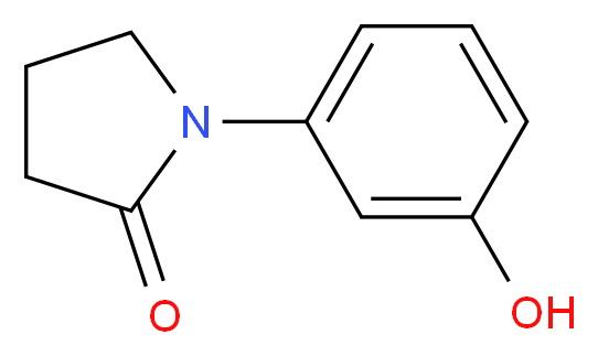 1-(3-Hydroxyphenyl)pyrrolidin-2-one_Molecular_structure_CAS_58212-15-0)