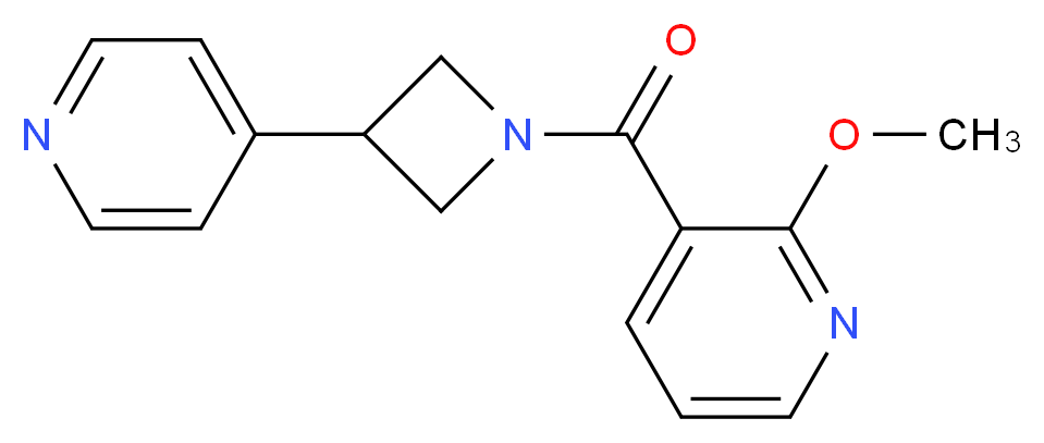 2-methoxy-3-{[3-(4-pyridinyl)-1-azetidinyl]carbonyl}pyridine_Molecular_structure_CAS_)