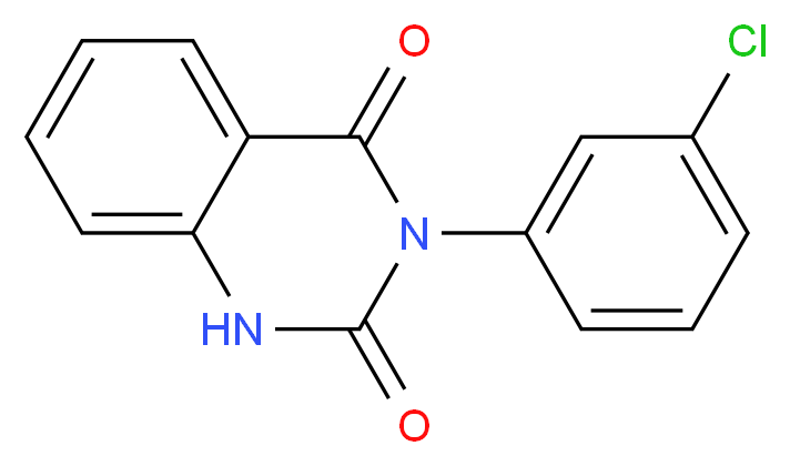 3-(3-Chlorophenyl)quinazoline-2,4(1H,3H)-dione_Molecular_structure_CAS_)