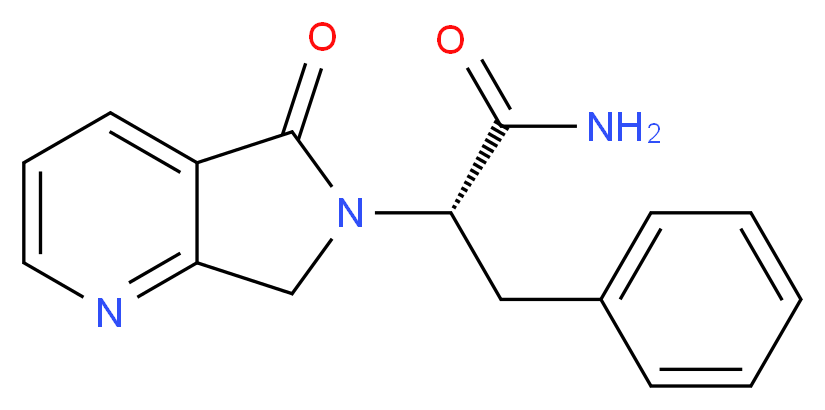 (2S)-2-(5-oxo-5,7-dihydro-6H-pyrrolo[3,4-b]pyridin-6-yl)-3-phenylpropanamide_Molecular_structure_CAS_)