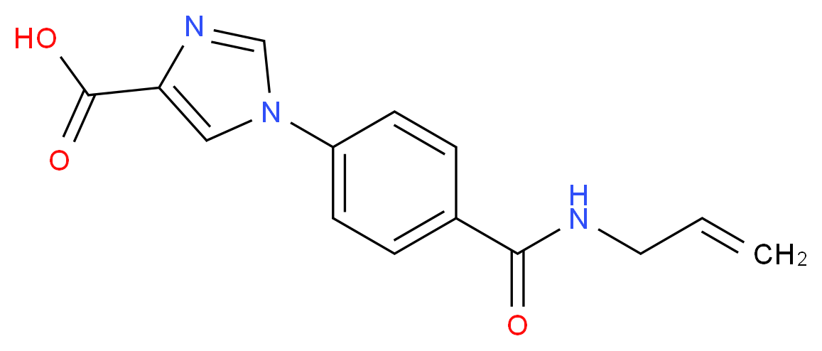 1-{4-[(allylamino)carbonyl]phenyl}-1H-imidazole-4-carboxylic acid_Molecular_structure_CAS_)
