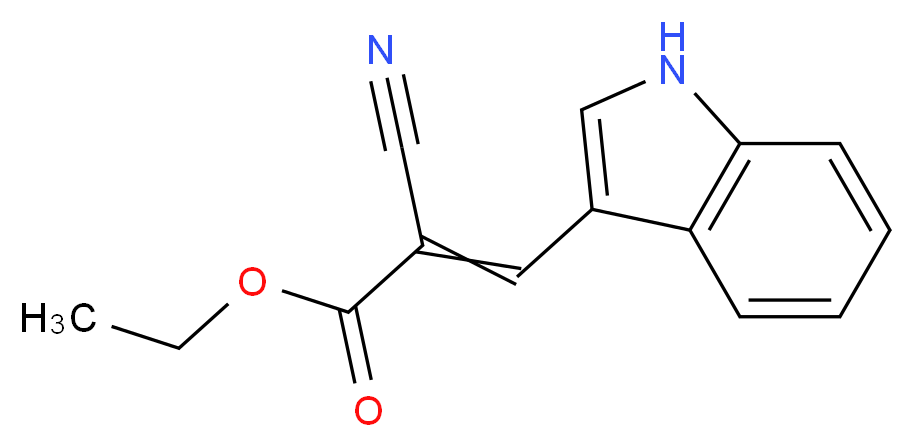 Ethyl(2E)-2-cyano-3-(1H-indolyl-3-yl)acrylate_Molecular_structure_CAS_62309-96-0)