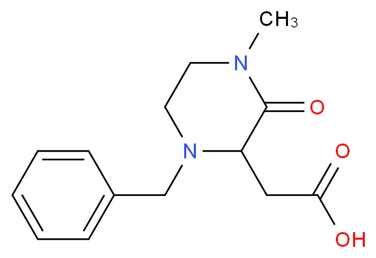 2-(1-Benzyl-4-methyl-3-oxo-2-piperazinyl)-acetic acid_Molecular_structure_CAS_)