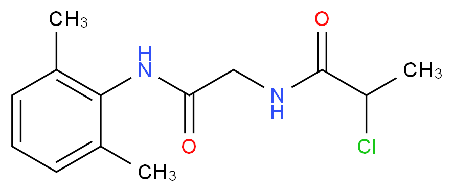 2-chloro-N-{2-[(2,6-dimethylphenyl)amino]-2-oxoethyl}propanamide_Molecular_structure_CAS_)