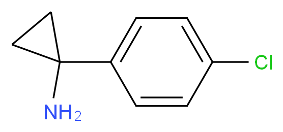 1-(4-chlorophenyl)cyclopropan-1-amine_Molecular_structure_CAS_)