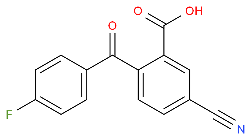 5-Cyano-2-(4-fluorobenzoyl)benzoic Acid_Molecular_structure_CAS_411221-51-7)