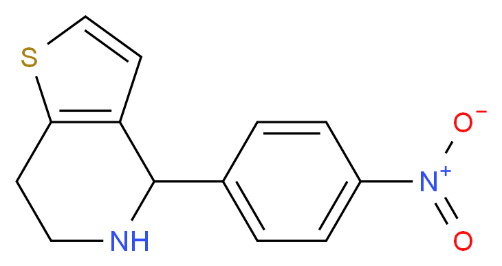 4-(4-Nitrophenyl)-4,5,6,7-tetrahydrothieno-[3,2-c]pyridine_Molecular_structure_CAS_)