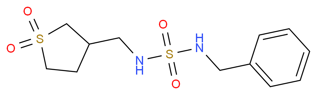 N-benzyl-N'-[(1,1-dioxidotetrahydro-3-thienyl)methyl]sulfamide_Molecular_structure_CAS_)