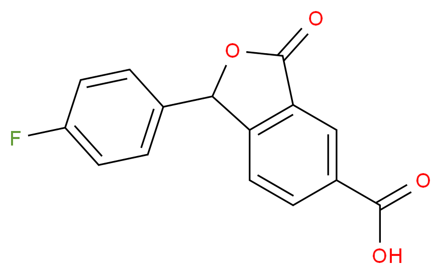 1-(4-Fluorophenyl)-1,3-dihydro-3-oxo-5-isobenzofurancarboxylic Acid_Molecular_structure_CAS_372941-51-0)