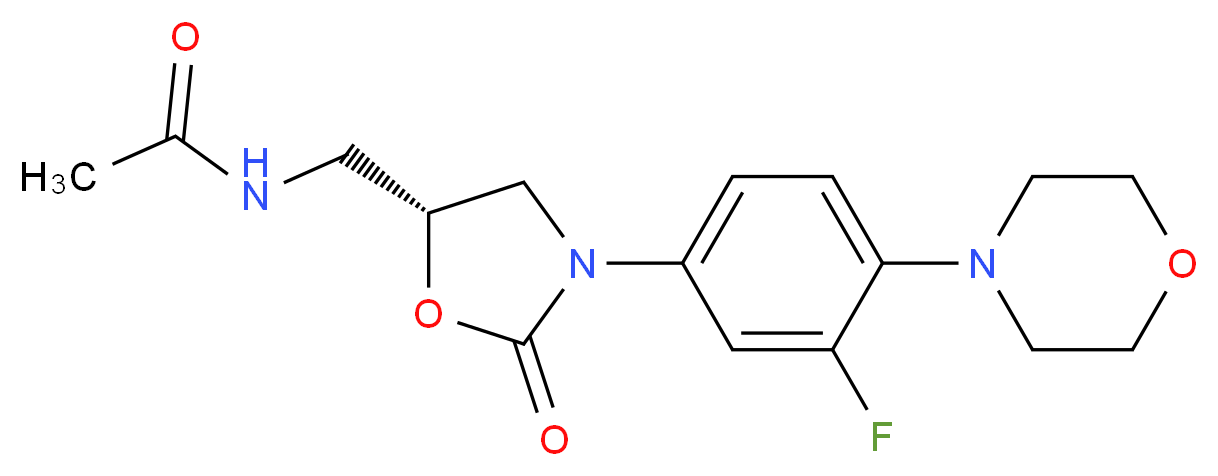 (R)-N-((3-(3-fluoro-4-morpholinophenyl)-2-oxooxazolidin-5-yl)methyl)acetamide_Molecular_structure_CAS_)