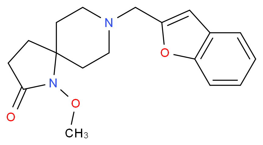8-(1-benzofuran-2-ylmethyl)-1-methoxy-1,8-diazaspiro[4.5]decan-2-one_Molecular_structure_CAS_)