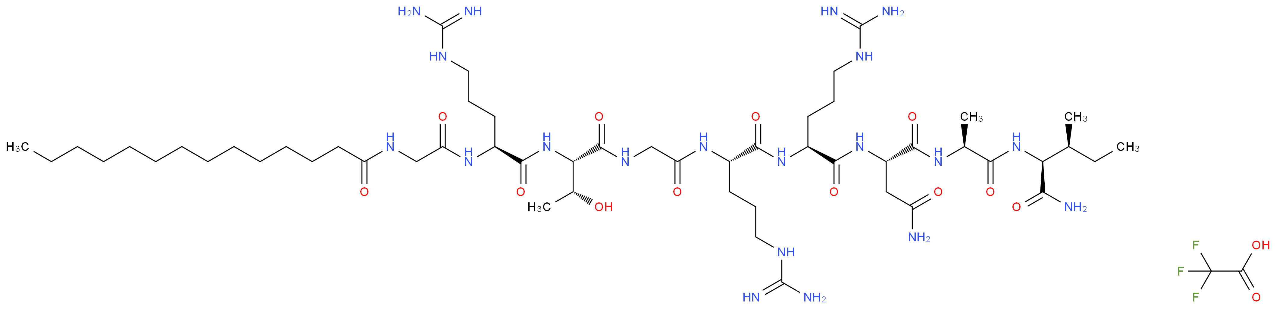 Protein Kinase A inhibitor fragment 14-22, myristoylated trifluoroacetate salt_Molecular_structure_CAS_)