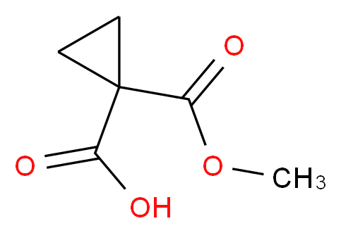 Cyclopropane-1,1-dicarboxylic acid mono methyl ester_Molecular_structure_CAS_113020-21-6)