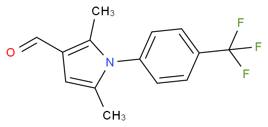 2,5-dimethyl-1-[4-(trifluoromethyl)phenyl]-1H-pyrrole-3-carboxaldehyde_Molecular_structure_CAS_)