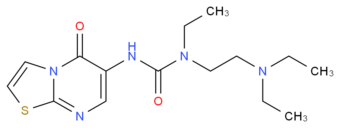 N-[2-(diethylamino)ethyl]-N-ethyl-N'-(5-oxo-5H-[1,3]thiazolo[3,2-a]pyrimidin-6-yl)urea_Molecular_structure_CAS_)