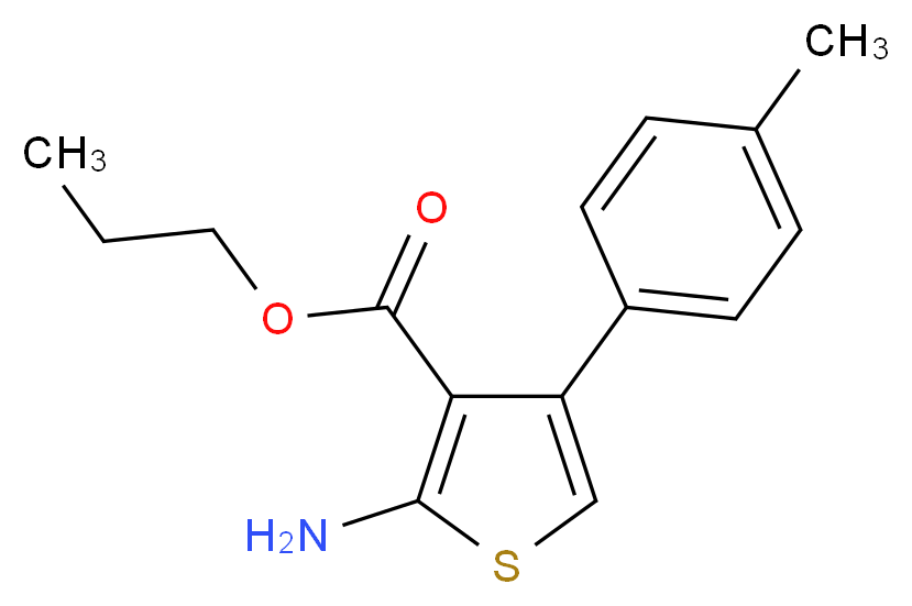 Propyl 2-amino-4-(4-methylphenyl)thiophene-3-carboxylate_Molecular_structure_CAS_350997-19-2)