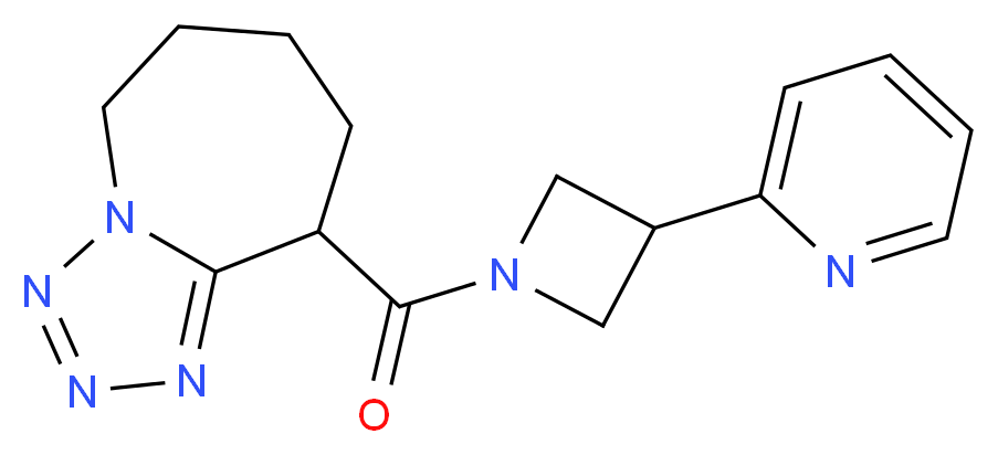 9-[(3-pyridin-2-ylazetidin-1-yl)carbonyl]-6,7,8,9-tetrahydro-5H-tetrazolo[1,5-a]azepine_Molecular_structure_CAS_)