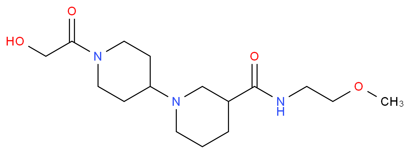 1'-glycoloyl-N-(2-methoxyethyl)-1,4'-bipiperidine-3-carboxamide_Molecular_structure_CAS_)