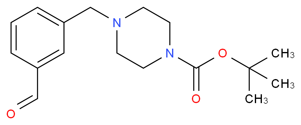 tert-butyl 4-(3-formylbenzyl)tetrahydro-1(2H)-pyrazinecarboxylate_Molecular_structure_CAS_850375-08-5)