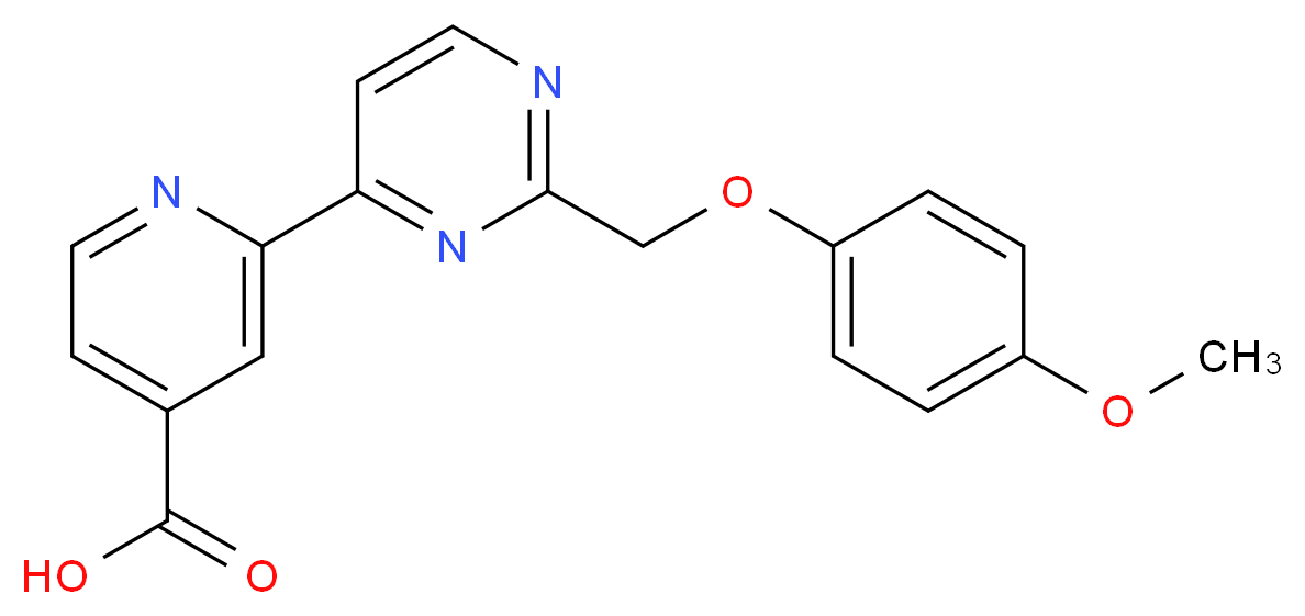2-{2-[(4-methoxyphenoxy)methyl]pyrimidin-4-yl}isonicotinic acid_Molecular_structure_CAS_)