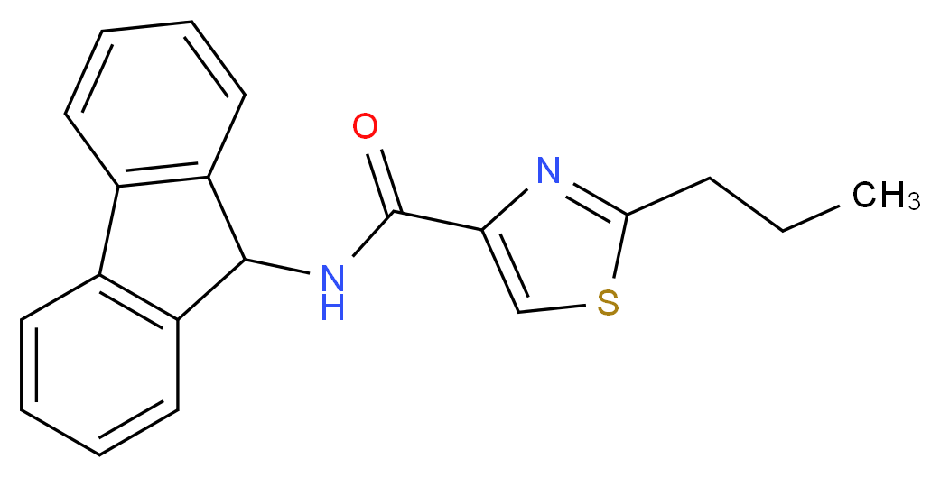 N-9H-fluoren-9-yl-2-propyl-1,3-thiazole-4-carboxamide_Molecular_structure_CAS_)