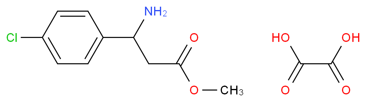 methyl 3-amino-3-(4-chlorophenyl)propanoate oxalate_Molecular_structure_CAS_)