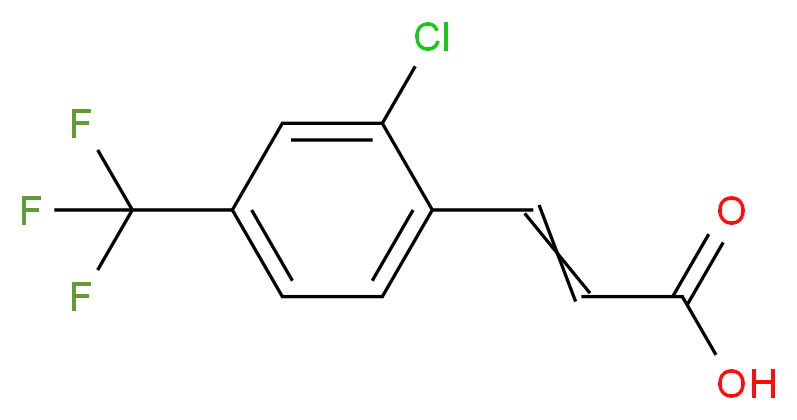 3-[2-chloro-4-(trifluoromethyl)phenyl]acrylic acid_Molecular_structure_CAS_)