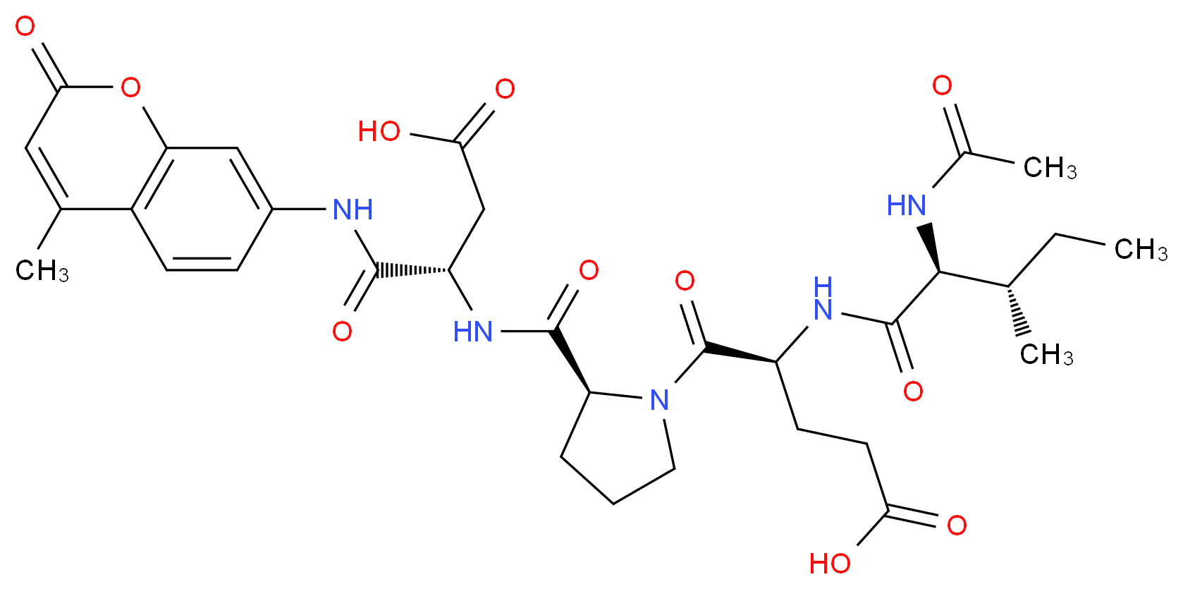 N-Acetyl-Ile-Glu-Pro-Asp-7-amido-4-methylcoumarin_Molecular_structure_CAS_)