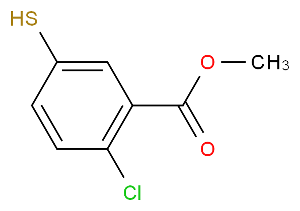 methyl 2-chloro-5-sulfanylbenzoate_Molecular_structure_CAS_)
