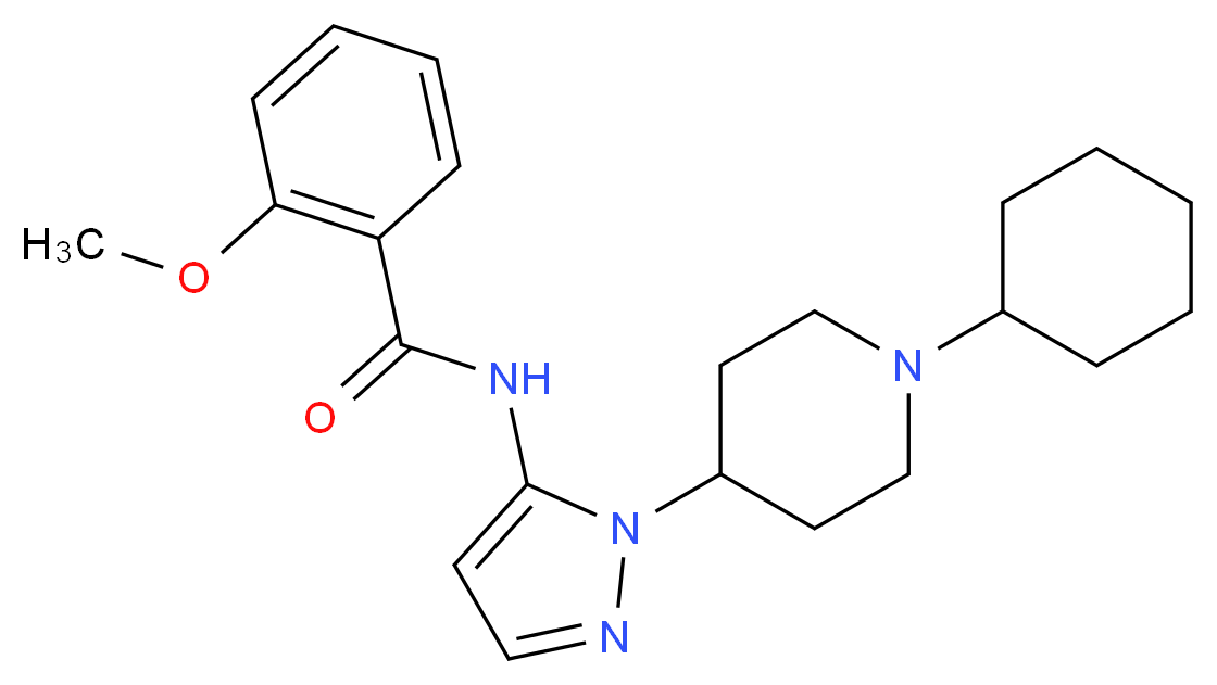 N-[1-(1-cyclohexyl-4-piperidinyl)-1H-pyrazol-5-yl]-2-methoxybenzamide_Molecular_structure_CAS_)