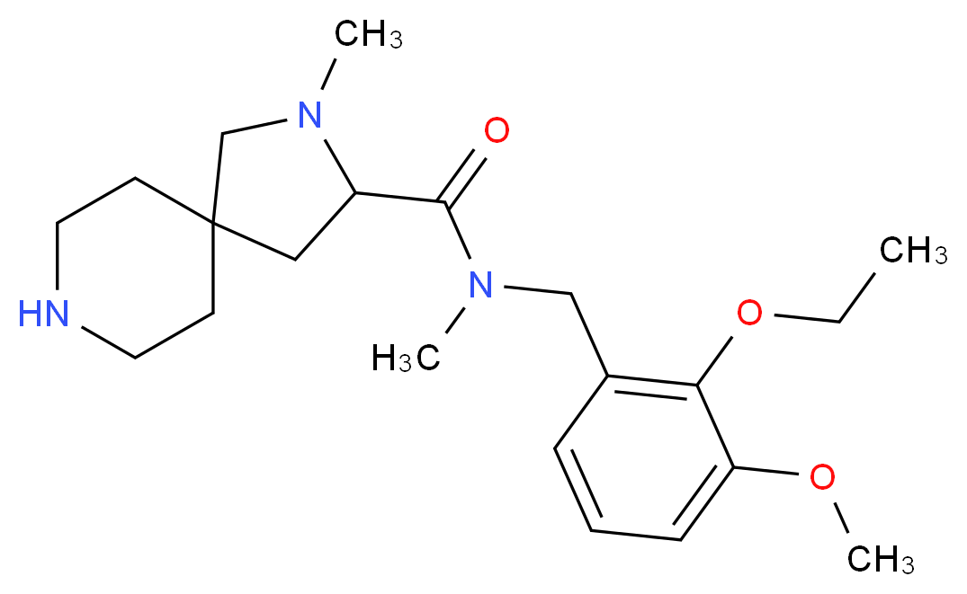 N-(2-ethoxy-3-methoxybenzyl)-N,2-dimethyl-2,8-diazaspiro[4.5]decane-3-carboxamide_Molecular_structure_CAS_)