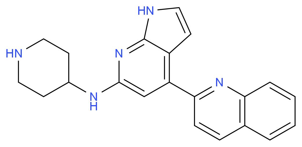N-piperidin-4-yl-4-quinolin-2-yl-1H-pyrrolo[2,3-b]pyridin-6-amine_Molecular_structure_CAS_)