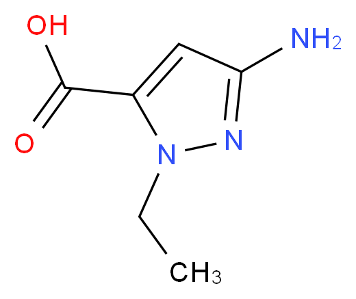 3-amino-1-ethyl-1H-pyrazole-5-carboxylic acid_Molecular_structure_CAS_)