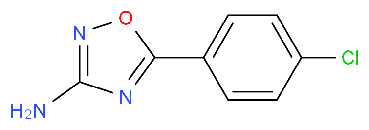 5-(4-chlorophenyl)-1,2,4-oxadiazol-3-amine_Molecular_structure_CAS_)